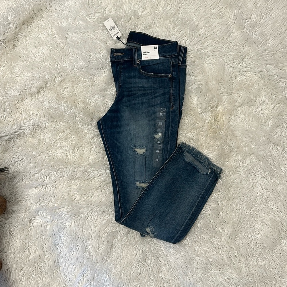 Express jeans - Skinny ankle - Blue jeans with some stretch - size 8